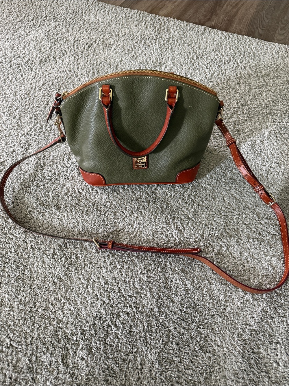 Dooney & Bourke Pebble Leather Grain Geena Satchel - Picture 3 of 12